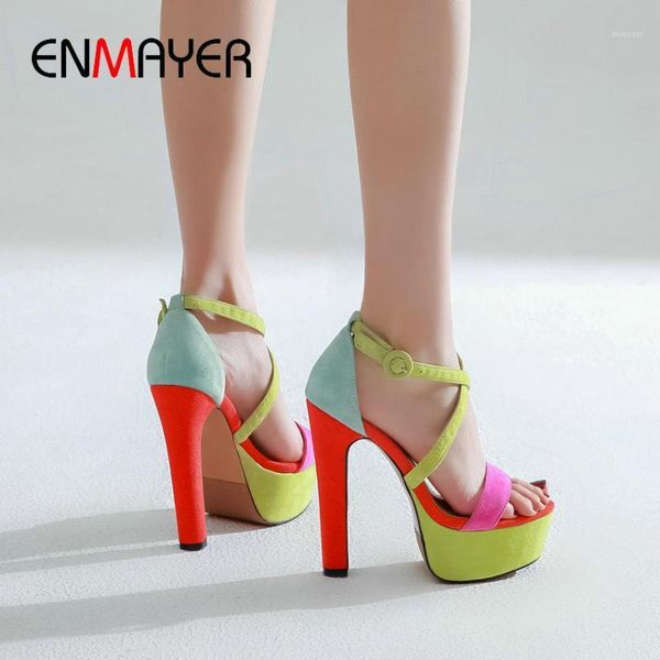 enmayer platform sandals genuine leather party buckle strap platform high super women shoes mixed colors fashion sandals1, Black
enmayer platform sandals genuine leather party buckle strap platform high super women shoes mixed colors fashion sandals1, Black