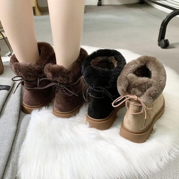 swonco warm fur winter shoes women snow boots ankle bootee new winter female casual shoes back lace up boots for women, Black
swonco warm fur winter shoes women snow boots ankle bootee new winter female casual shoes back lace up boots for women, Black