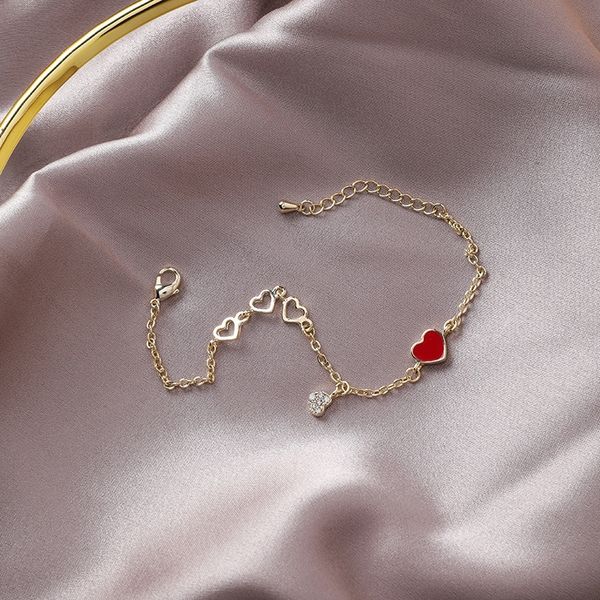 fnmwf simple and romantic love summer xian red heart ins da ren little qi girl vitality bracelet small fresh korean version bracelet 6hlk2, Golden;silver
fnmwf simple and romantic love summer xian red heart ins da ren little qi girl vitality bracelet small fresh korean version bracelet 6hlk2, Golden;silver
