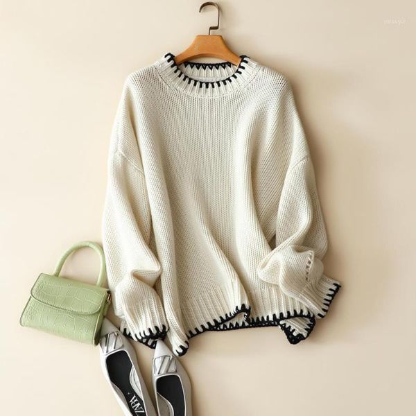 2020 winter thick 8ply 100% cashmere sweaters women crew neck long sleeve knitted warm pullovers female chic ladies jumper1, White;black
2020 winter thick 8ply 100% cashmere sweaters women crew neck long sleeve knitted warm pullovers female chic ladies jumper1, White;black