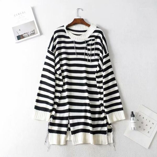 women's o-neck striped sweater lady autumn sweater casual female new fashion tassel pullovers chic short tb34241, White;black
women's o-neck striped sweater lady autumn sweater casual female new fashion tassel pullovers chic short tb34241, White;black