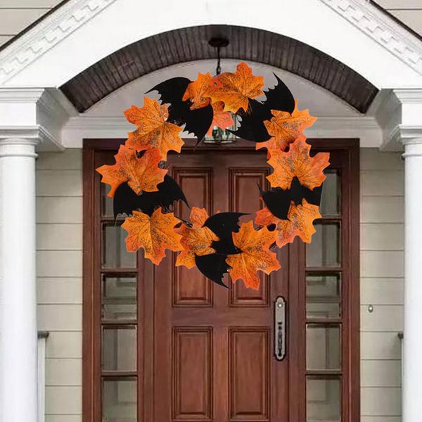 halloween decoration bat pendant window door hanging maple leaf wreath beauty exquisite delicate and festive
halloween decoration bat pendant window door hanging maple leaf wreath beauty exquisite delicate and festive