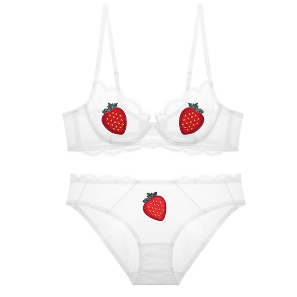 female net yarn lace embroidery thin section ms. underwear bra ultra-thin transparent strawberry fruit underwear suits c1114, Red;black
female net yarn lace embroidery thin section ms. underwear bra ultra-thin transparent strawberry fruit underwear suits c1114, Red;black