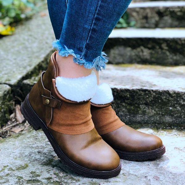 new women ankle boots ladies shoes british pu leather shoes woman boots female flats winter brown platform 20201, Black
new women ankle boots ladies shoes british pu leather shoes woman boots female flats winter brown platform 20201, Black