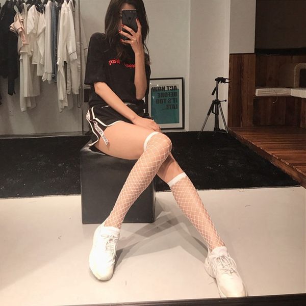 1 pair fishnet girls in the tube mid-length spring and summer white hollow mesh woman stockings, Black;white
1 pair fishnet girls in the tube mid-length spring and summer white hollow mesh woman stockings, Black;white
