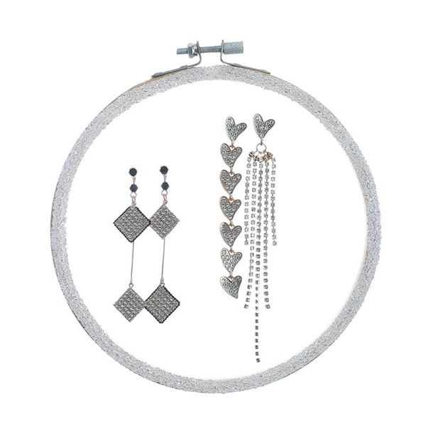 fashion jewelry organizer stand white net yarn earring holder pesentoir fashion earrings display rack etagere new design arrival, Pink;blue
fashion jewelry organizer stand white net yarn earring holder pesentoir fashion earrings display rack etagere new design arrival, Pink;blue