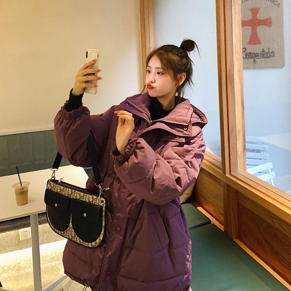 2020 new women winter solid oversize long parkas thick long sleeve zipper pockets overcoat female warm fashion winter jacket y45, Black
2020 new women winter solid oversize long parkas thick long sleeve zipper pockets overcoat female warm fashion winter jacket y45, Black