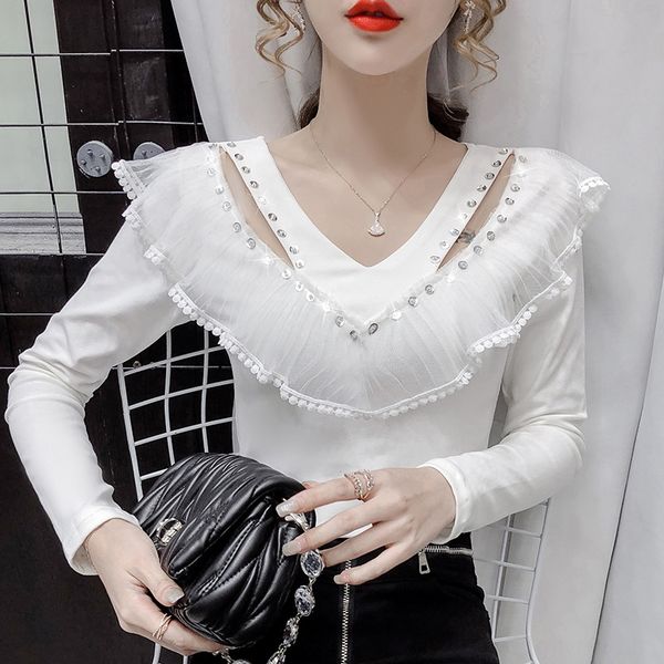 2020 осень новый стиль женской fashionwestern styledrill и выставляют ключицы дизайн senseminority топ женские ины тенденции этнической груп, White
2020 осень новый стиль женской fashionwestern styledrill и выставляют ключицы дизайн senseminority топ женские ины тенденции этнической груп, White