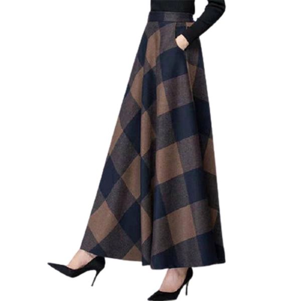 skirts plus size 4xl maxi women retro style woolen long skirt plaid printing a-line high waist ankle-length bottoms, Black
skirts plus size 4xl maxi women retro style woolen long skirt plaid printing a-line high waist ankle-length bottoms, Black