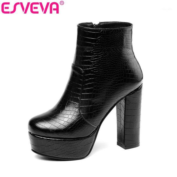 boots esveva 2021 women ankle round toe autumn motorcycle square high heel short plush + pu leather shoes big size 34-431, Black
boots esveva 2021 women ankle round toe autumn motorcycle square high heel short plush + pu leather shoes big size 34-431, Black