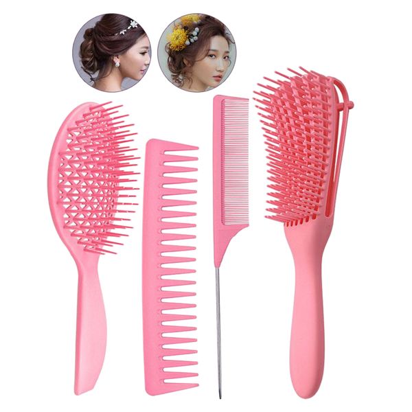 4x salon hair styling barbers brush massage brush tools set for long thick thin hair, Silver
4x salon hair styling barbers brush massage brush tools set for long thick thin hair, Silver