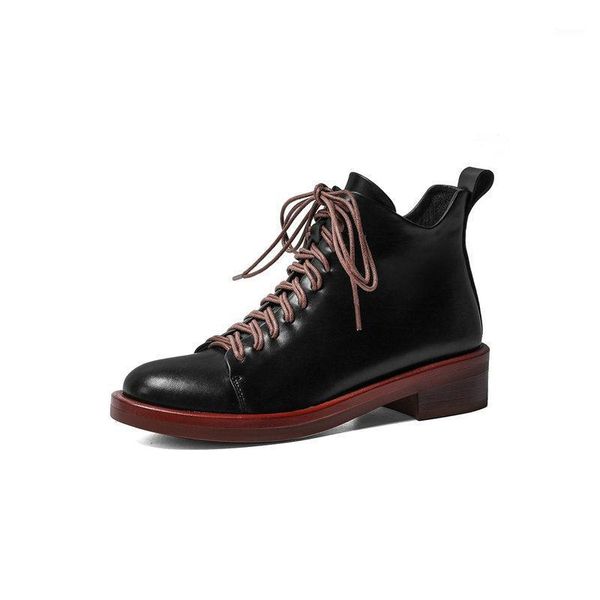 new genuine leather women lace up ankle boots low heels female punk motorcycle boots winter night club shoes woman1, Black
new genuine leather women lace up ankle boots low heels female punk motorcycle boots winter night club shoes woman1, Black
