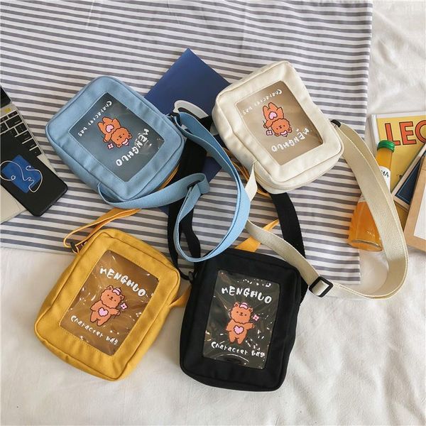 real p japanese soft cute cartoon bear shoulder bag soft girl personality transparent graffiti printed canvas messenger bag
real p japanese soft cute cartoon bear shoulder bag soft girl personality transparent graffiti printed canvas messenger bag
