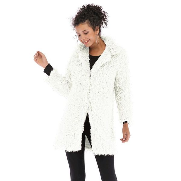 new product women's plush coat 5 colors warmth and thick designer design coat jacket ladies fashion high-end lapel ladies designer clot, Black
new product women's plush coat 5 colors warmth and thick designer design coat jacket ladies fashion high-end lapel ladies designer clot, Black