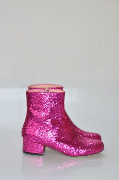 boots pink bling glitter women fashion ankle round toe ladies zipper low heel spring size 401, Black
boots pink bling glitter women fashion ankle round toe ladies zipper low heel spring size 401, Black