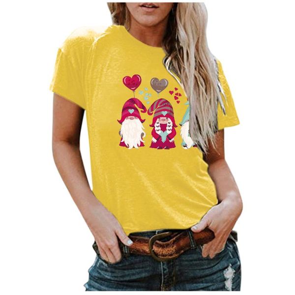 women's t-shirt fashion cute dwarf love print t-shirts summer woman's short sleeve casual o-neck plus size women clothing#4, White
women's t-shirt fashion cute dwarf love print t-shirts summer woman's short sleeve casual o-neck plus size women clothing#4, White