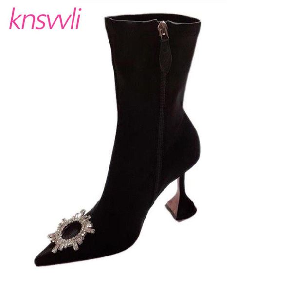 rhinestone sun flowers stretch boots woman pointed toe crystal runway shoes woman strange style high heels ankle boots for women, Black
rhinestone sun flowers stretch boots woman pointed toe crystal runway shoes woman strange style high heels ankle boots for women, Black