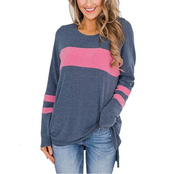wholesale new design fashion colorblock round neck side slit long-sleeved t-shirt 2312, White
wholesale new design fashion colorblock round neck side slit long-sleeved t-shirt 2312, White