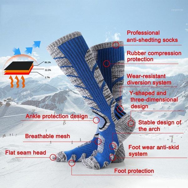 1 pair winter sports outdoor knee height cycling thicken long warm ski sock hiking climbing ski sock sports socks zj551, Black
1 pair winter sports outdoor knee height cycling thicken long warm ski sock hiking climbing ski sock sports socks zj551, Black