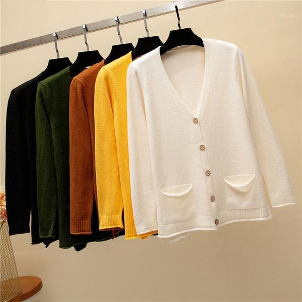 2018 new fashion spring autumn women cardigan sweaters long sleeve single-breasted v-neck stitching solid knitted clothing1, White;black
2018 new fashion spring autumn women cardigan sweaters long sleeve single-breasted v-neck stitching solid knitted clothing1, White;black