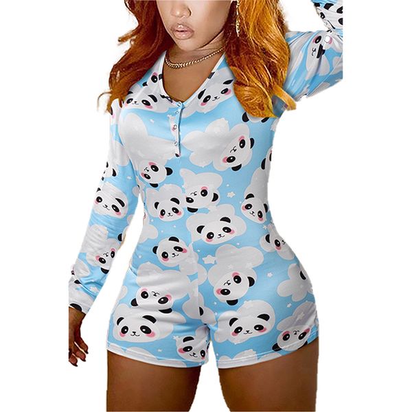 women's household romper sleeping jumpsuit long sleeve elastic dollar printed home wear run bike yoga clothes female outerwear, White;black 
women's household romper sleeping jumpsuit long sleeve elastic dollar printed home wear run bike yoga clothes female outerwear, White;black