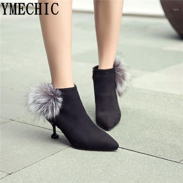 boots ymechic ladies thin high heel stiletto shoes fur ball design winter 2021 plus size ankle for women pointed toe bootie1, Black
boots ymechic ladies thin high heel stiletto shoes fur ball design winter 2021 plus size ankle for women pointed toe bootie1, Black