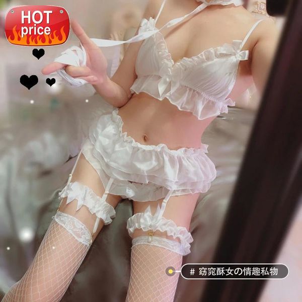 Womens Sexy Black & White Lingerie Set Lolita Ruffle Underwear Panties Bondage Kawaii Nightwear Caitsuit Costume Garter Set #qA58
Womens Sexy Black & White Lingerie Set Lolita Ruffle Underwear Panties Bondage Kawaii Nightwear Caitsuit Costume Garter Set #qA58