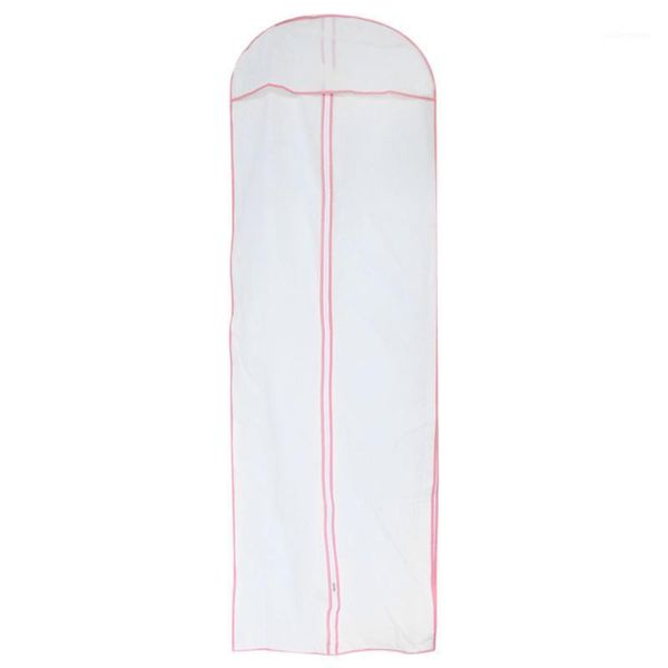 extra long breathable zippered front reinforced hanger opening bridal gown prom dress garments bag cover pink + white1
extra long breathable zippered front reinforced hanger opening bridal gown prom dress garments bag cover pink + white1