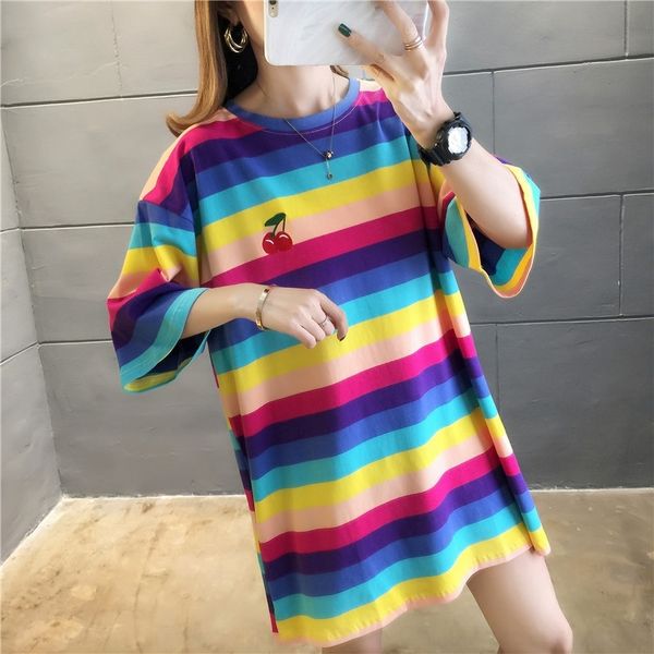 vft3p 2020 short sleeve t-shirt clothingmissing summer loose oversized women's garment uniform student uniformt-shirt student lower ins, White
vft3p 2020 short sleeve t-shirt clothingmissing summer loose oversized women's garment uniform student uniformt-shirt student lower ins, White
