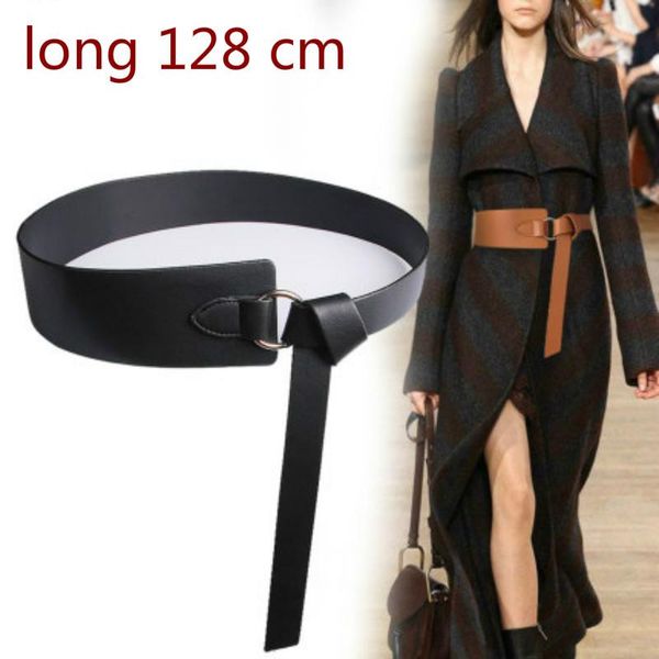 128cm fashionable and versatile decoration women waistband with dress wide knot belt black fashion long coat belt, Black;brown
128cm fashionable and versatile decoration women waistband with dress wide knot belt black fashion long coat belt, Black;brown