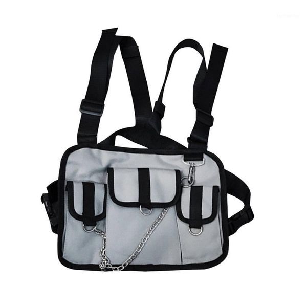 men women harness oxford cloth hip hop vest type adjustable strap cross shoulder street multi-function fashion chest rig bag1
men women harness oxford cloth hip hop vest type adjustable strap cross shoulder street multi-function fashion chest rig bag1