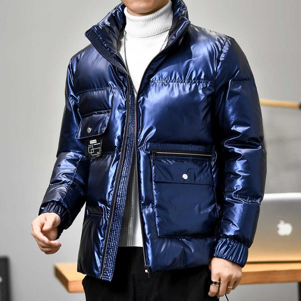 men's thickened 2020 new trend slim down winter leisure loose cotton padded jacket, Black
men's thickened 2020 new trend slim down winter leisure loose cotton padded jacket, Black