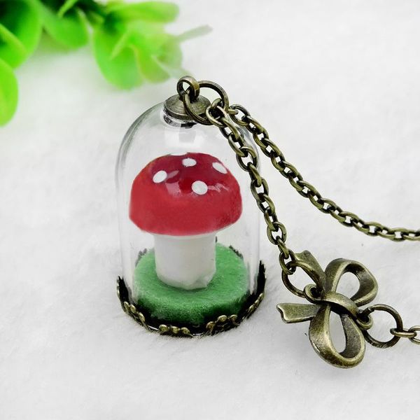 vintage handmade jewelry with bronze plated glass bottle mushroom dried flower long pendant choker necklace for women gift, Silver
vintage handmade jewelry with bronze plated glass bottle mushroom dried flower long pendant choker necklace for women gift, Silver