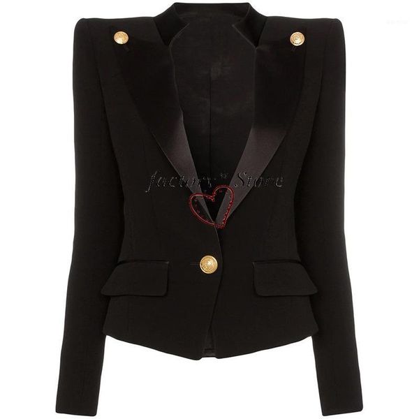 suit coat foreign trade explosion female suit classic satin collar slim notched1, White;black
suit coat foreign trade explosion female suit classic satin collar slim notched1, White;black