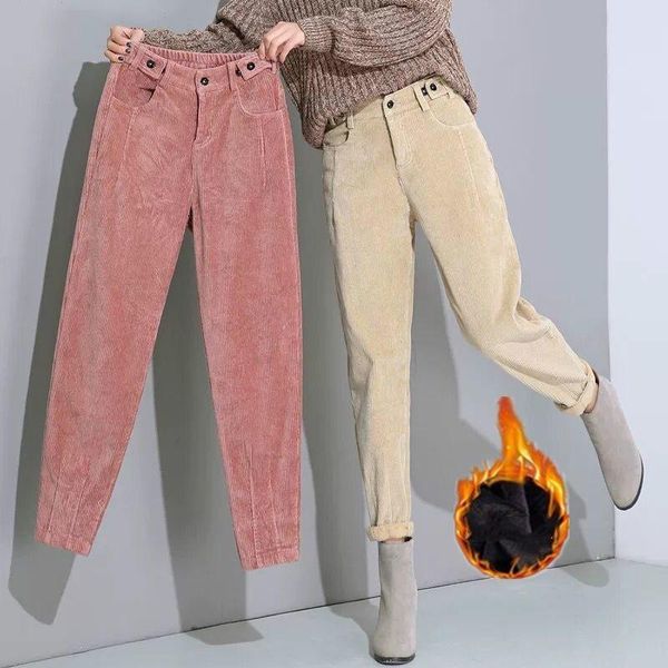 2021 autumn winter solid casual warm pants ladies elegant corduroy harem pants female loose high waist leggings y391, Black;white
2021 autumn winter solid casual warm pants ladies elegant corduroy harem pants female loose high waist leggings y391, Black;white