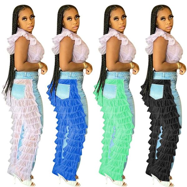 ins hottest women mesh лепесток заплатки джинсы 2020 осень новые высокой талией брюки прямые повелительницы денима с каскадными оборками, Blue
ins hottest women mesh лепесток заплатки джинсы 2020 осень новые высокой талией брюки прямые повелительницы денима с каскадными оборками, Blue