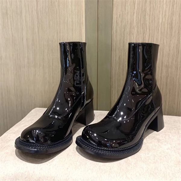 2021 ankle genuine women leather designer chunky high leap shoes in short boots 7fzu, Black
2021 ankle genuine women leather designer chunky high leap shoes in short boots 7fzu, Black