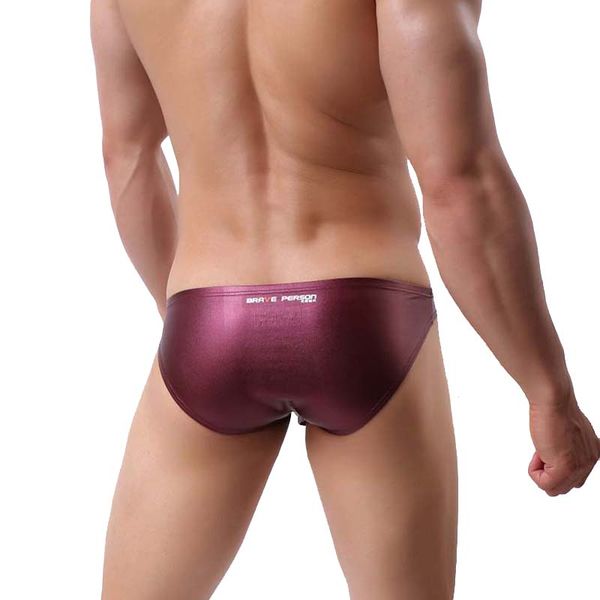 3Pieces/Lot New Brave Person Men Briefs Sexy Mens Low Waist Brief Imitation Leather Male Underpants Men Underwear, Black
3Pieces/Lot New Brave Person Men Briefs Sexy Mens Low Waist Brief Imitation Leather Male Underpants Men Underwear, Black