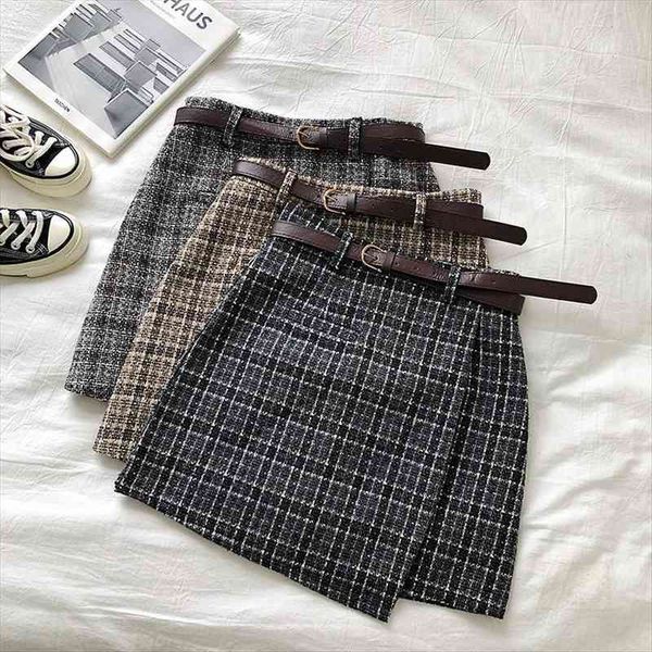 korean irregular lady skirt female autumn sweet high waist a-line mini skirt vintage casual women plaid chic sashes, Black
korean irregular lady skirt female autumn sweet high waist a-line mini skirt vintage casual women plaid chic sashes, Black