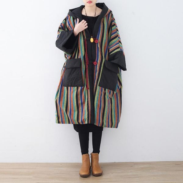 2019 new autumn and winter warm parkas coat cotton wild hooded casual parkas coat female striped chinese style coats y1551, Black
2019 new autumn and winter warm parkas coat cotton wild hooded casual parkas coat female striped chinese style coats y1551, Black
