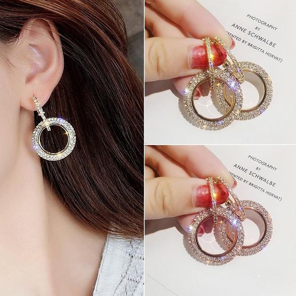 dangle & chandelier fashion large and small circle earrings for women charming korean zircon three color drop jewelry, Silver
dangle & chandelier fashion large and small circle earrings for women charming korean zircon three color drop jewelry, Silver
