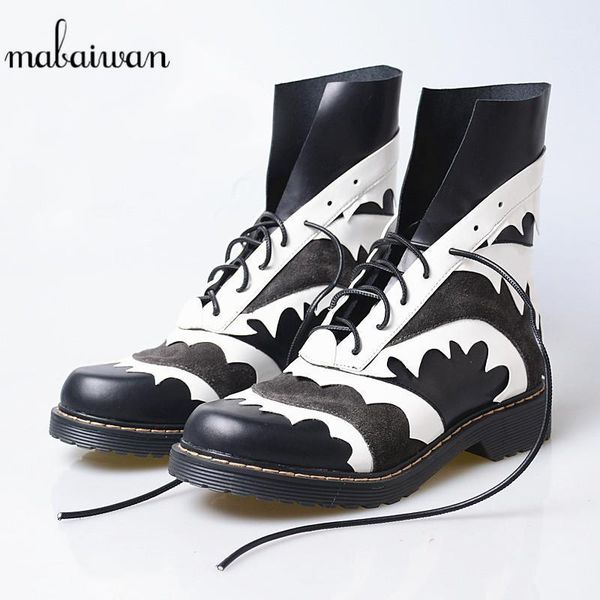 mabaiwan women handmade winter autumn ankle boots buckle high heel genuine leather shoes woman lace up pumps motorcycle boots1, Black
mabaiwan women handmade winter autumn ankle boots buckle high heel genuine leather shoes woman lace up pumps motorcycle boots1, Black