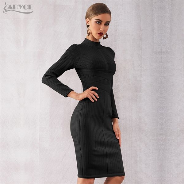 adyce new autumn bodycon bandage women long sleeve midi club vestidos black celebrity evening party dress y200805, Black;pink
adyce new autumn bodycon bandage women long sleeve midi club vestidos black celebrity evening party dress y200805, Black;pink