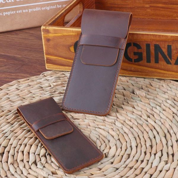 leather pen holder brown fountain pen pouch pencil holder handmade ballpoint protective sleeve cover for office college
leather pen holder brown fountain pen pouch pencil holder handmade ballpoint protective sleeve cover for office college