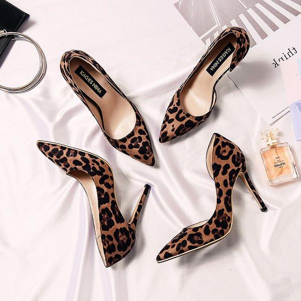 spring new pointed high-heeled shoes wild suede leopard fine-heeled shoes shallow temperament high-heeled women es-09, Black
spring new pointed high-heeled shoes wild suede leopard fine-heeled shoes shallow temperament high-heeled women es-09, Black