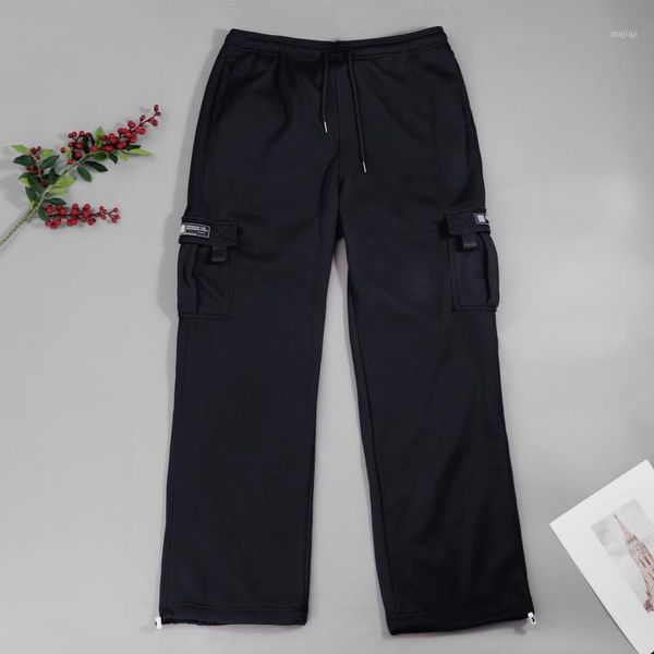 men's rope casual pants loosening waist solid color pocket trousers oversized loose sports trousers harajuku streetwear pants1, Black
men's rope casual pants loosening waist solid color pocket trousers oversized loose sports trousers harajuku streetwear pants1, Black