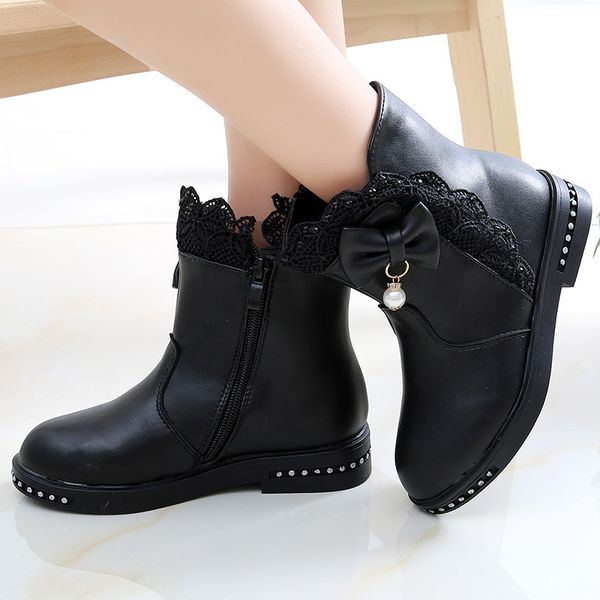 fashion bow lace girls kids ankle winter for big snow boots children princess non-slip shoes 4 5 6 7 8 10 11 12 years, Black
fashion bow lace girls kids ankle winter for big snow boots children princess non-slip shoes 4 5 6 7 8 10 11 12 years, Black