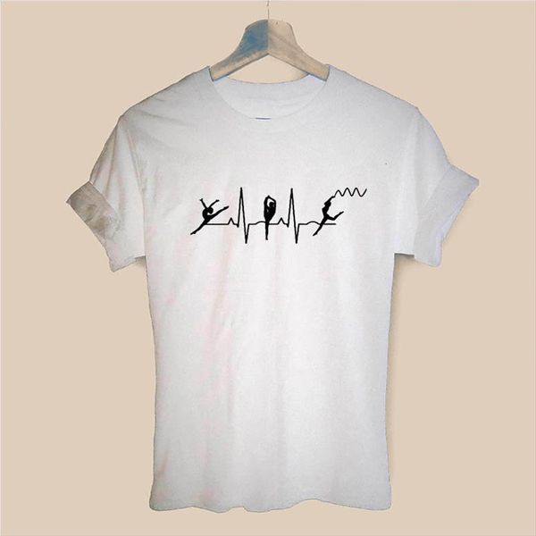 gymnastics heartbeat ballet print women tshirt casual cotton hipster funny t shirt for girl tee drop ship, White
gymnastics heartbeat ballet print women tshirt casual cotton hipster funny t shirt for girl tee drop ship, White