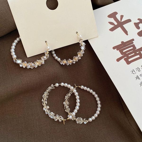 hoop & huggie white simulated pearl big earrings for women fashion jewelry 2021, cute circle crystal hoops woman accessories, Golden;silver
hoop & huggie white simulated pearl big earrings for women fashion jewelry 2021, cute circle crystal hoops woman accessories, Golden;silver