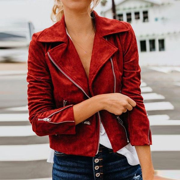 autumn women's coats 2020 lapel zipper short cool leather jacket flight biker motorcycle size s-xxl outwear female jacket, Black;brown
autumn women's coats 2020 lapel zipper short cool leather jacket flight biker motorcycle size s-xxl outwear female jacket, Black;brown